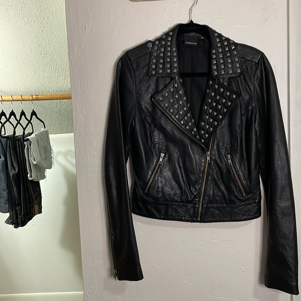 Trouvé Brand Leather Jacket